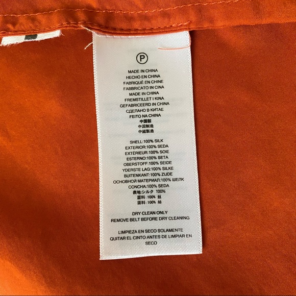 New. Michael Kors Silk Belted Shirt Dress - Picture 8 of 11